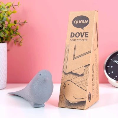 Afbeelding van Duif Deurstopper Grijs