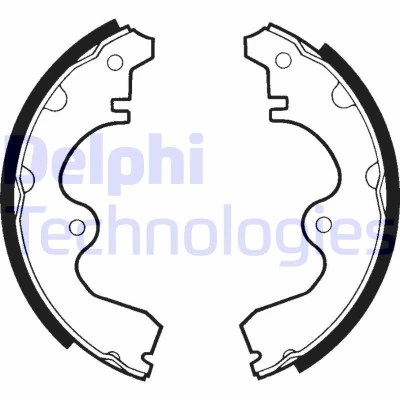 Afbeelding van DELPHI LS1333 Remschoenen 180 28 TOYOTA: Starlet III Hatchback