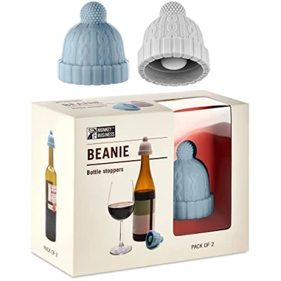 Afbeelding van Monkey Business Wijnstopper Beanie 2 Stuks