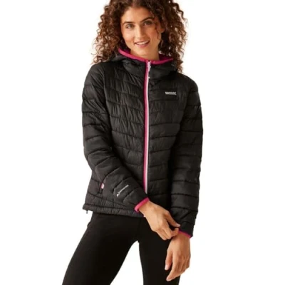 Afbeelding van Regatta damesjas met capuchon Hillpack II gevoerde capuchon, Blauw (Heather Blue) Coronet
