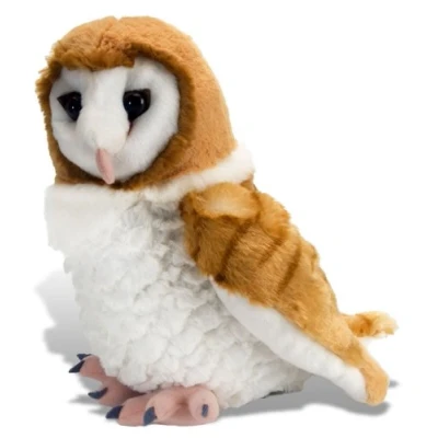 Afbeelding van Pluche kerkuil knuffel 30 cm uilen knuffelbeesten