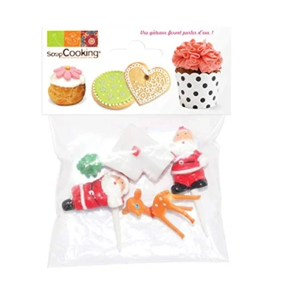 Afbeelding van ScrapCooking Christmas Cake Toppers