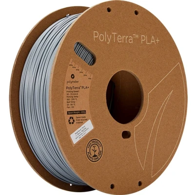 Afbeelding van Polymaker PolyTerra PLA+ filament Grey 1.75 mm 1KG