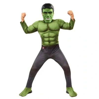 Afbeelding van Rubie&#039;s Avengers Endgame Hulk kostuum, maat L, 8 10 jaar, lengte 147 cm, Engelse versie