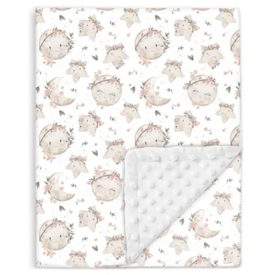 Image de Couverture Bébé et Enfant Minky Douce en Coton Oeko Tex 100x135 cm, 10 Coloris Confort Qualité Plaid, Sieste, Maternelle Cadeau Naissance Fille ou Garçon