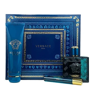 Afbeelding van Versace Eros 100ml EDT Spray / 150ml Shower Gel 10ml