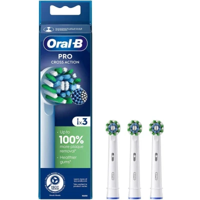 Afbeelding van Oral B Pro Cross Action Opzetborstels, 3 Stuks