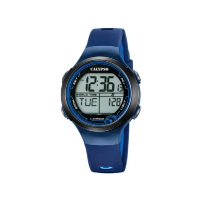 Afbeelding van Calypso K5799/5 unisex digitaal kwartshorloge met kunststof band, Uniek, Band