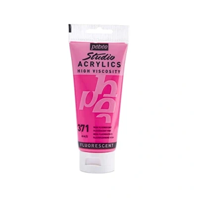 Afbeelding van Pébéo 832371 Studio Acrylverf, 1 tube, 100 ml, Neonrosa