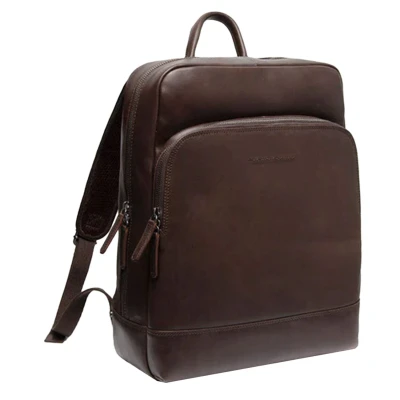 Afbeelding van Leren Rugzak Bruin Nicola 15 Inch Laptopvak The Chesterfield Brand