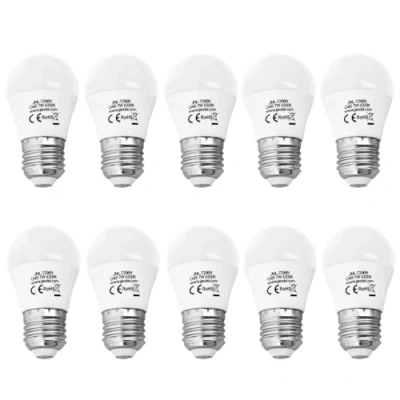 Afbeelding van Jandei 10 stuks Mini G45 LED lampen E27 7W neutraal wit 4200K voor plafondlampen, verlichtingssystemen, decoratieve wandlampen, tafellampen.
