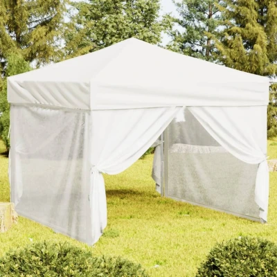 Afbeelding van Partytent inklapbaar met zijwanden 3x3 m wit