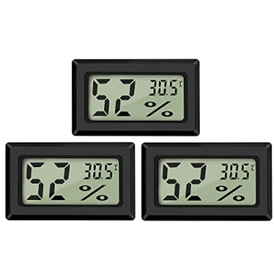 Afbeelding van Thlevel Mini digitale LCD thermometer hygrometer temperatuur luchtvochtigheid 50 70 ℃ 10% 99% RH draagbare thermo indicator voor kantoor keuken humidor broedmachines reptielen (3 stuks A)