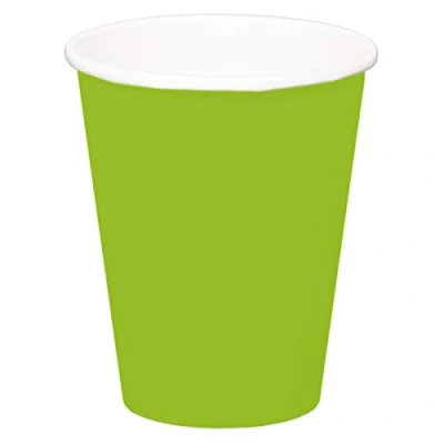 Afbeelding van Lime Groene Bekers 350 ml 8 stuks