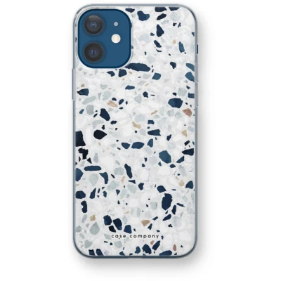 Afbeelding van Case Company® hoesje geschikt voor iPhone 12 mini Terrazzo N1 Soft Cover Telefoonhoesje Bescherming aan alle Kanten en Schermrand