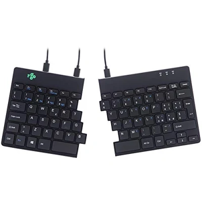 Afbeelding van R Go Split Toetsenbord USB QWERTY Italiaans zwart