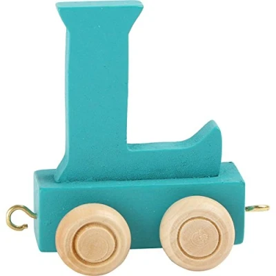 Afbeelding van Small Foot Houten Lettertrein Kleur L