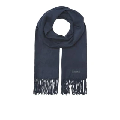 Afbeelding van JACK &amp; JONES JACSOLID WOVEN SCARF NOOS heren Sjaal, blauw (Navy Blazer Navy Blazer)., one size