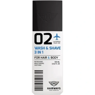 Afbeelding van Hairways 02 Wash &amp; Shave 3 In 1 100 ml