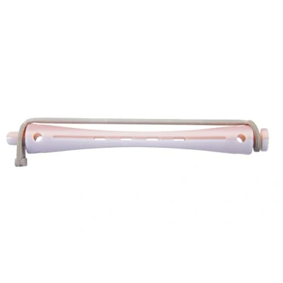 Afbeelding van Comair Permanentwikkels lang wit/roze 7mm 12 stuks Haibu by Kapperskorting.com
