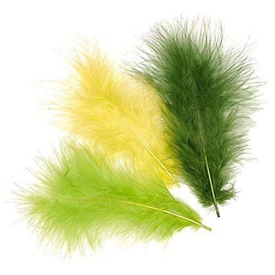 Afbeelding van Marabu Verenmix, 10 cm, 15 stuks, lichtgroen
