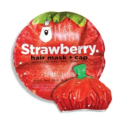 Afbeelding van Bear Fruits Haarmasker Aardbei + dop, 20 ml