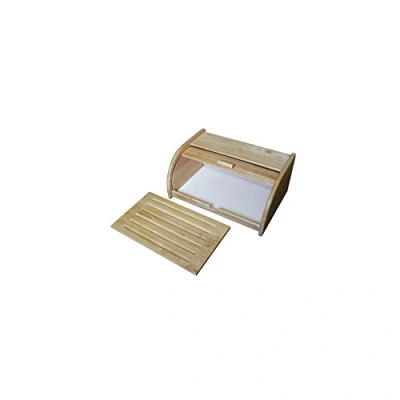 Afbeelding van Metaltex Broodtrommel + plank HEVEA, hout