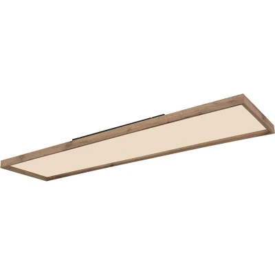 Afbeelding van LED plafondlamp Cinderella hout CCT 120 x 30 cm