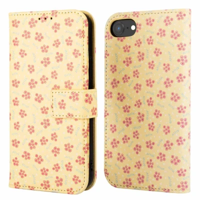 Afbeelding van imoshion Hoesje Geschikt voor iPhone 16e Design Bookcase smartphone Sunny Yellow Petite Flowers
