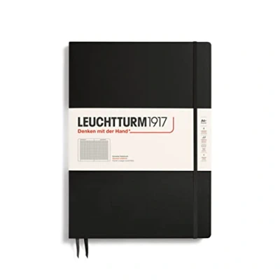 Afbeelding van Leuchtturm1917 Notitieboek XL Master Slim Geruit Zwart