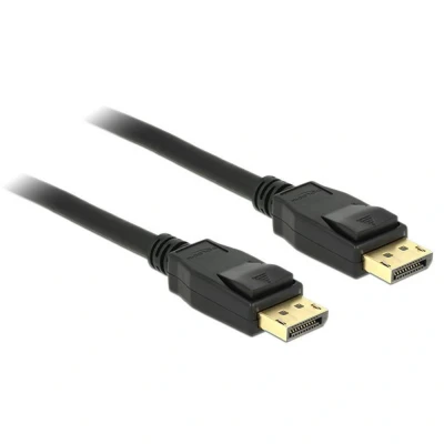Afbeelding van Delock 83808 DisplayPort kabel Aansluitkabel stekker, stekker 5.00 m Zwart Vergulde steekcontacten