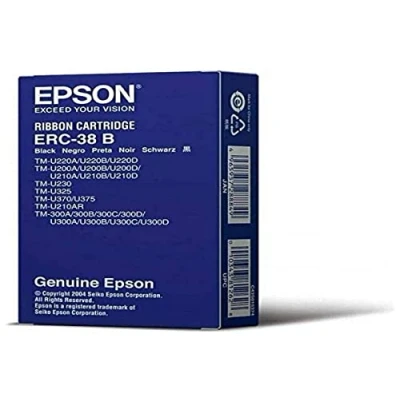 Afbeelding van Lint Epson S015244 voor ERC38 nylon zwart