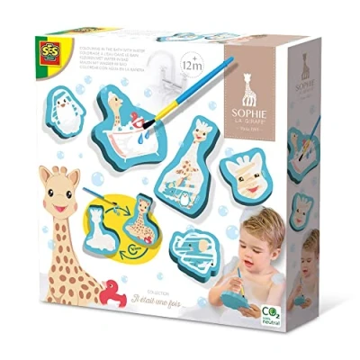 Image de Sophie la girafe Coloriage a l&#039;eau dans le bain