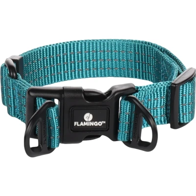 Afbeelding van Flamingo Zorba Halsband Honden Turquoise S 30 45cm 25mm 1st 134186