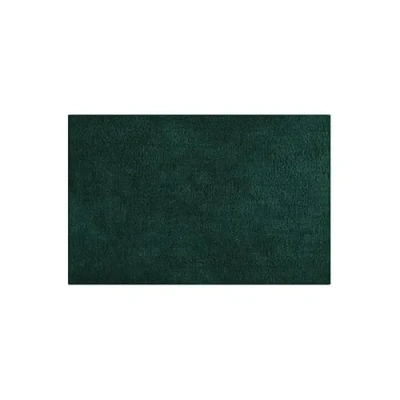 Afbeelding van MSV Badkamerkleedje/badmat tapijtje voor op de vloer donkergroen 45 x 70 cm polyester/katoen