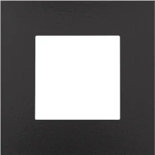 Afbeelding van Niko Enkele afdekplaat, kleur Pure Bakelite piano black