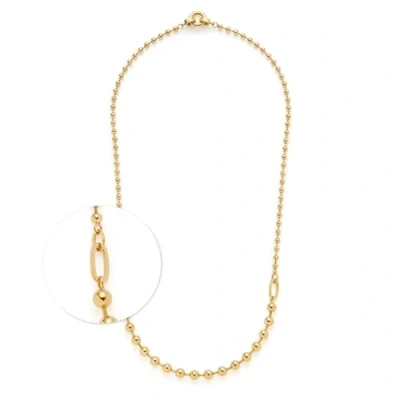 Afbeelding van Leonardo Ketting goldcoloured, Dames, Maat: One Size, Gold coloured