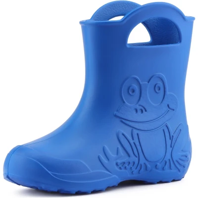 Afbeelding van Ladeheid LA CA Frog Kinder Regenlaarzen Rubber Licht EVA Blauw 34/35