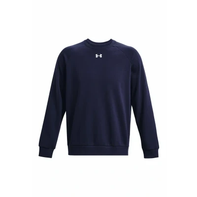 Afbeelding van Under Armour Rival CREW Sweater Midnight navy, Heren, Maat: Large, navy