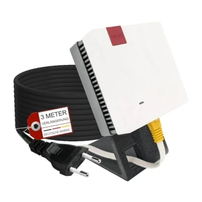 Afbeelding van TronicXL Repeater Houder inclusief kabel 3 m tafelstandaard voor uw Wifi geschikt Fritz 600 1200 1750E 2400 AVM Fritz! Standaard (Kabel 3m + standaard) Universeel alle repeaters met eurostekker