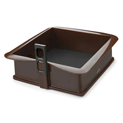 Afbeelding van Lacor 66777 vierkante bakvorm, siliconen, bruin, 25 cm