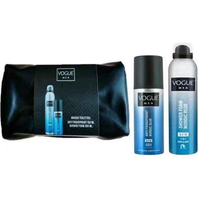 Afbeelding van Vogue Geschenkset Nordic Blue met Heren Toilettas