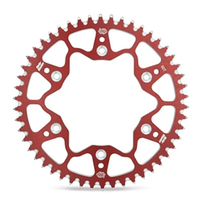 Afbeelding van Motomaster Aluminium Achtertandwiel 46 tanden Honda CRF150F 2003 2014 CRF250R 2004 2021 CRF450R 2002 XR400R 1996 XR650R 2000 2007 Rood