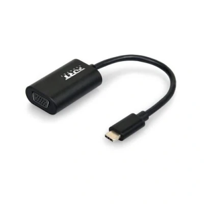 Afbeelding van Adapter USB C naar VGA Port Designs 900125 Zwart
