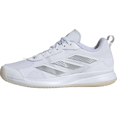 Afbeelding van adidas Performance Avaflash Tennisschoenen voor kleibanen Cloud white/silver metallic, Dames, Maat: 39 1/3, metallic