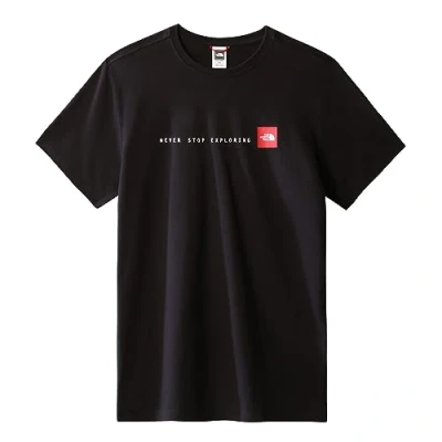 Afbeelding van The North Face Never STOP Exploring TEE Tshirt print, Heren, Maat: Medium, Black
