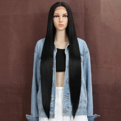 Afbeelding van Style Icon Pruiken Lace Front Synthetische 93cm Lange Rechte Kant Pruik Voor Vrouwen