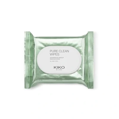 Image de KIKO Milano Pure Clean Wipes, Lingettes Démaquillantes Visage, Contour Des Yeux Et Lèvres