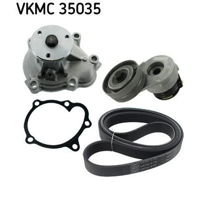 Afbeelding van SKF VKMC 35035 Waterpomp + tandriemenset Met pakkingen OPEL: Corsa C Hatchback, Astra H Meriva A