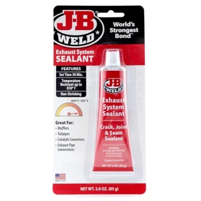 Afbeelding van J B WELD 37903 Hoge temperatuur afdichtmiddel tot 450 C 85 g Voor gaten, scheuren en voegen geluiddemper, buizen, uitlaatpijpen